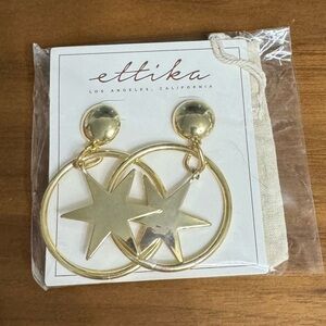 Ettika Boho Star Earrings New